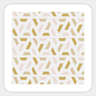 Modern Triangles Abstract Pattern Sticker